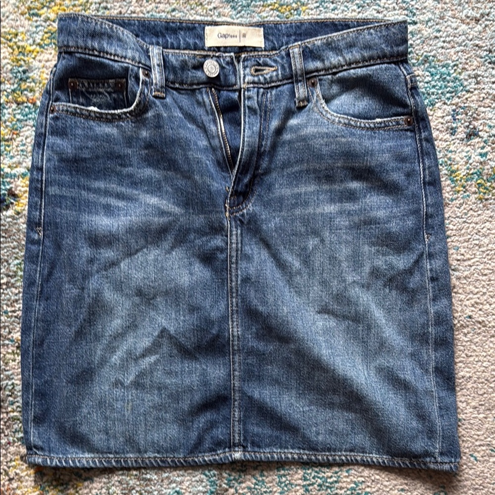 GAP Classic Blue Pencil Skirt